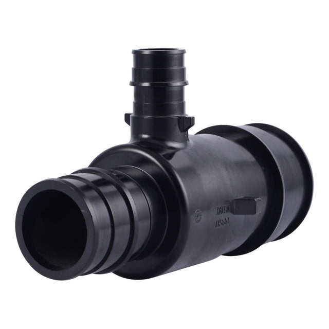 SharkBite UA08544122 2 in x 1-1/2 in x 3/4 in Poly Expansion Reducing Tee for PEX-A Pipe