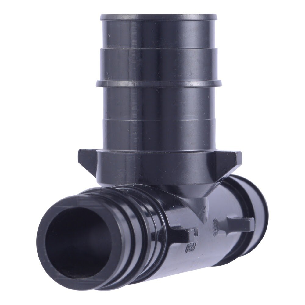 SharkBite UA413 3/4 in x 3/4 in x 1 in Poly Expansion Reducing Tee for PEX-A Pipe