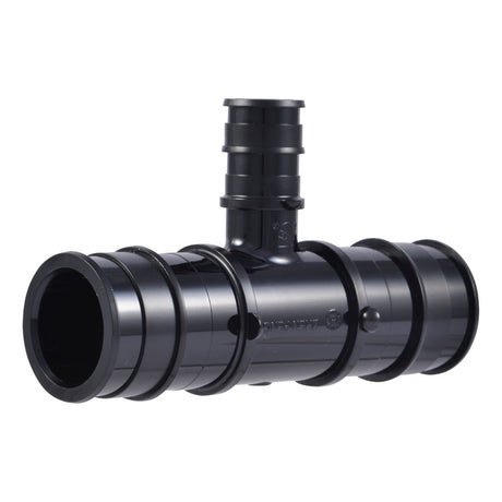 SharkBite UA415 1 in. x 1 in. x 1/2 in. Poly Expansion Reducing Tee for PEX-A Pipe