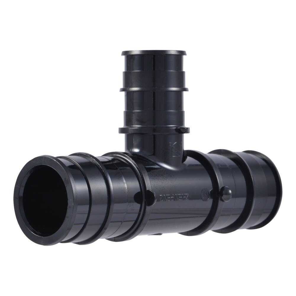 SharkBite UA416 1 in x 1 in x 3/4 in Poly Expansion Reducing Tee for PEX-A Pipe