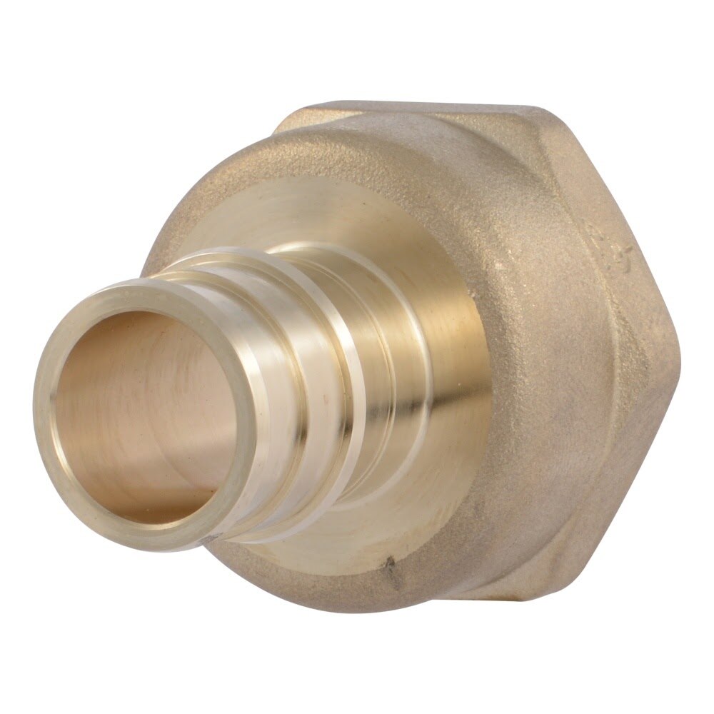 SharkBite UAB086LF 3/4 in x 1 in PEX-A Brass Expansion Female Adapter with FNPT Connection
