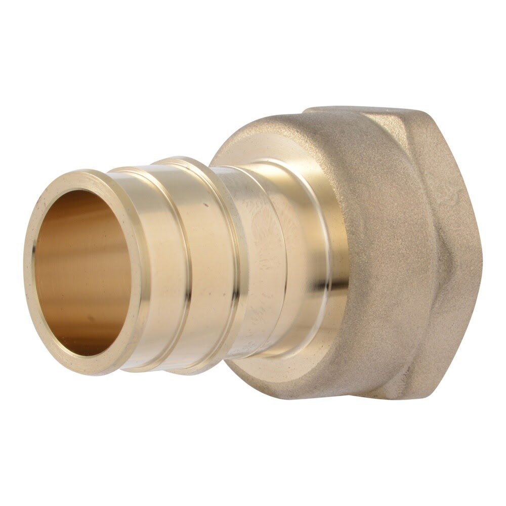 SharkBite UAB094LF 1 in x 1 in FNPT Brass Expansion Female Adapter for PEX-A Pipe