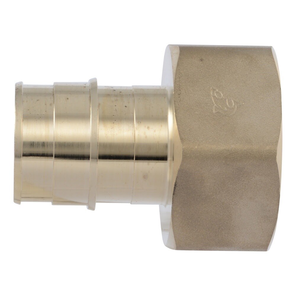 SharkBite UAB114140F 1-1/2 in. x 1-1/2 in. Brass Expansion Female Adapter FNPT for PEX-A Pipe - 2