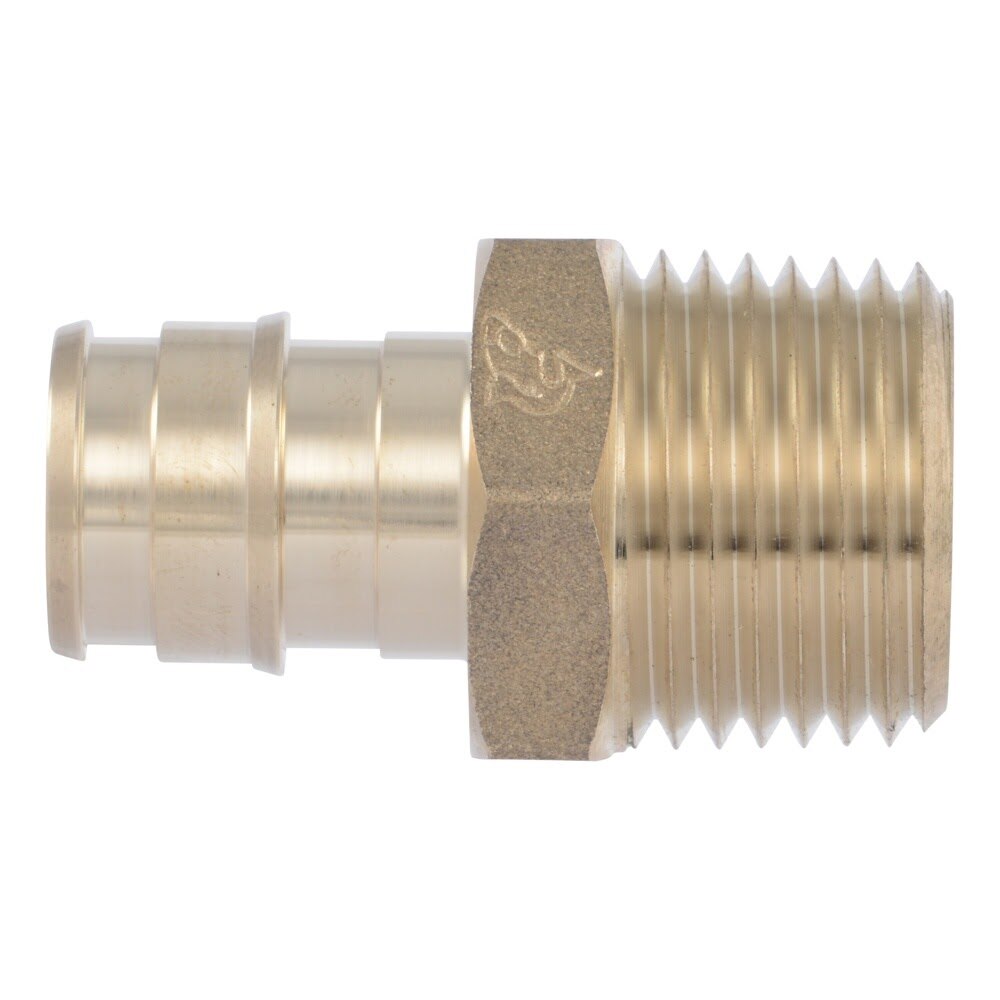 SharkBite UAB120LF 1/2 in. x 1/2 in. Brass Expansion Male Adapter for PEX A to MNPT - 2