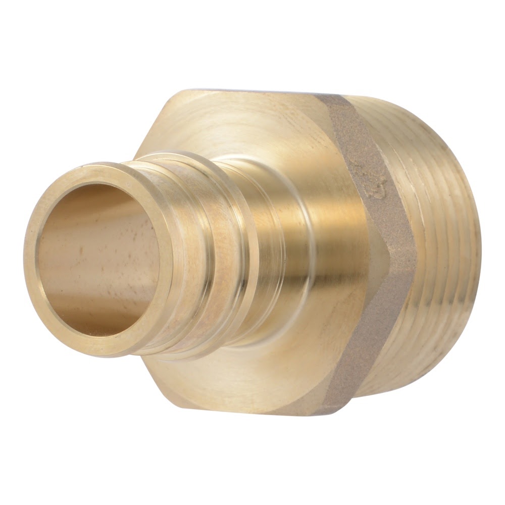 SharkBite UAB139LF 3/4 in. x 1 in. PEX-A Brass Expansion Male Adapter with MNPT Connection