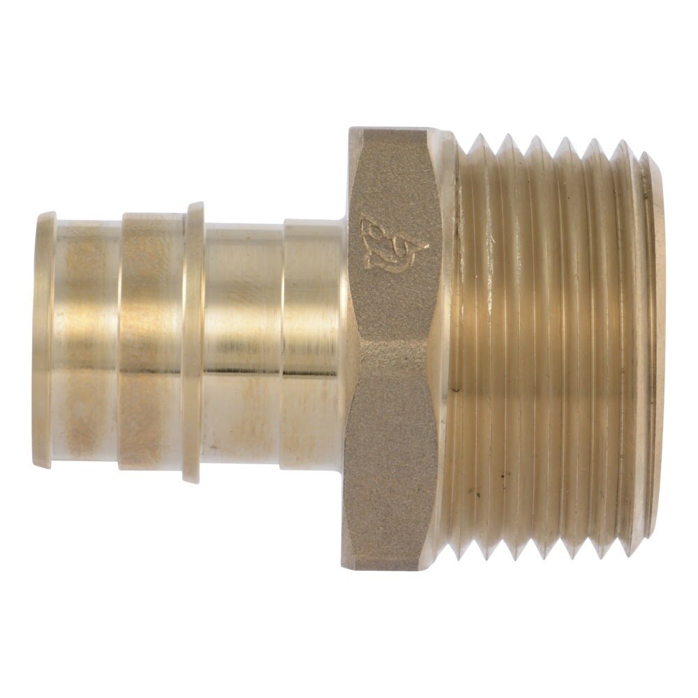 SharkBite UAB139LF 3/4 in. x 1 in. PEX-A Brass Expansion Male Adapter with MNPT Connection - 2