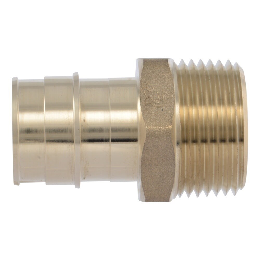SharkBite UAB140LF 1 in. x 1 in. PEX-A Brass Expansion Male Adapter with MNPT Threads - 2