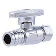 SharkBite UAB23057LFA 1/2 in PEX-A Expansion x 3/8 in OD Compression Brass Quarter Turn Straight Stop Valve