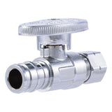 SharkBite UAB23057LFA 1/2 in PEX-A Expansion x 3/8 in OD Compression Brass Quarter Turn Straight Stop Valve