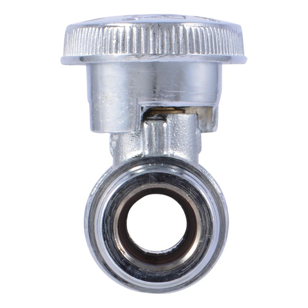 SharkBite UAB23057LFA 1/2 in PEX-A Expansion x 3/8 in OD Compression Brass Quarter Turn Straight Stop Valve - 3