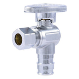 SharkBite UAB23058LFA 1/2 in x 3/8 in OD Brass Quarter Turn PEX-A Angle Stop Valve