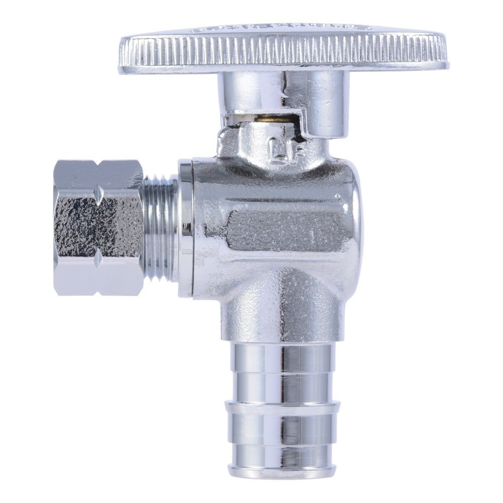 SharkBite UAB23058LFA 1/2 in x 3/8 in OD Brass Quarter Turn PEX-A Angle Stop Valve - 2
