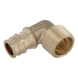 SharkBite UAB280LF 1/2 in x 1/2 in PEX-A Brass Expansion Adapter Elbow with MNPT