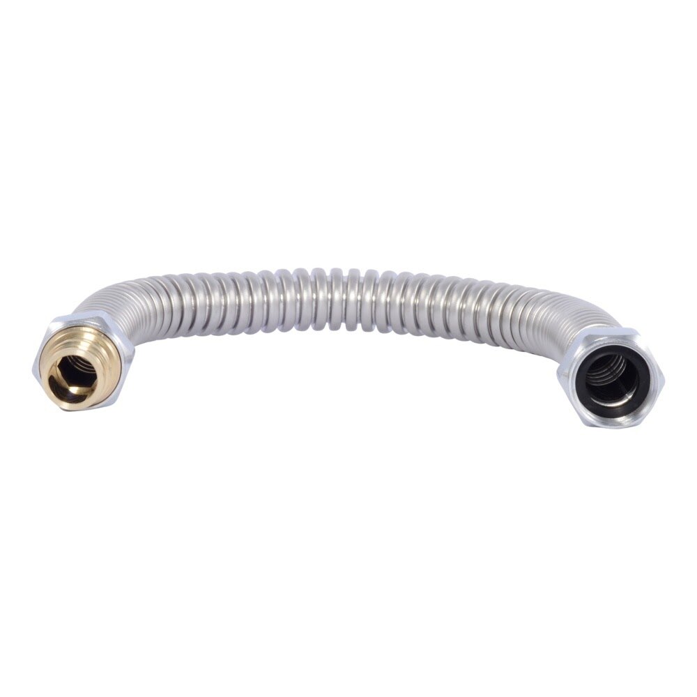 SharkBite UAB3088FXSS18LF 3/4 in x 3/4 in x 18 in Brass Expansion Water Heater Connector - 3