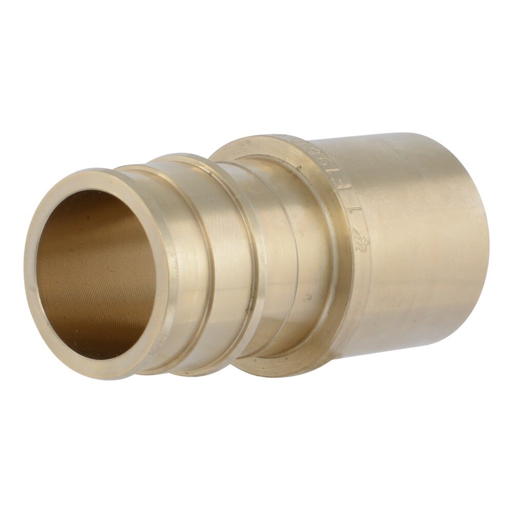 SharkBite UAB609LF 1 in x 1 in Brass Expansion Male Sweat Adapter for PEX-A to Copper