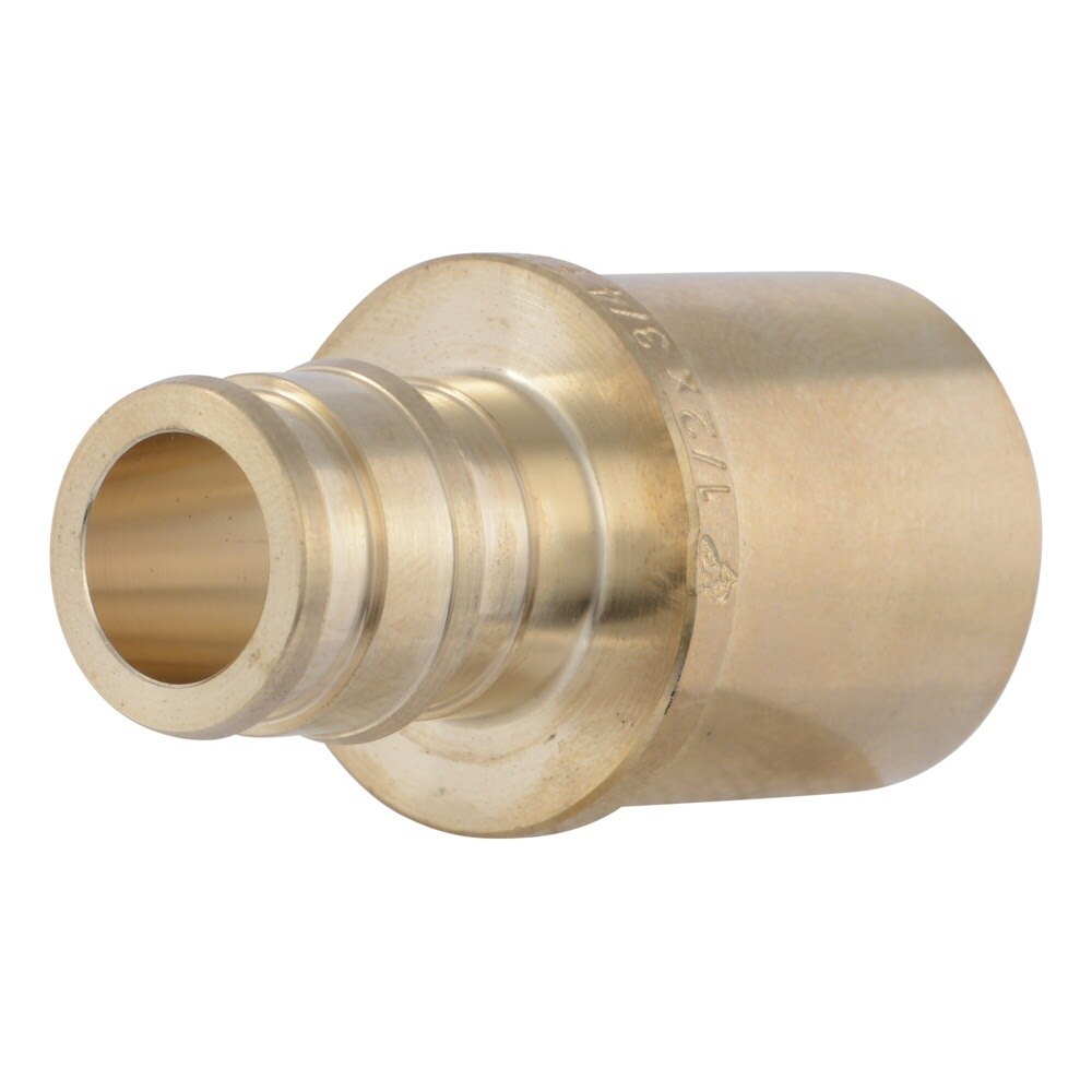 SharkBite UAB682LF 1/2 in x 3/4 in Lead Free Brass Expansion Male Sweat Adapter for PEX-A to Copper