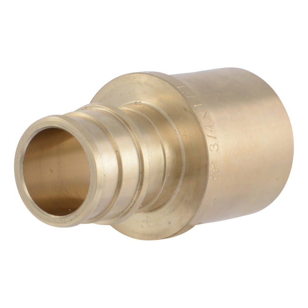 SharkBite UAB686LF 3/4 in x 1 in Brass Expansion Male Sweat Adapter for PEX-A to Copper