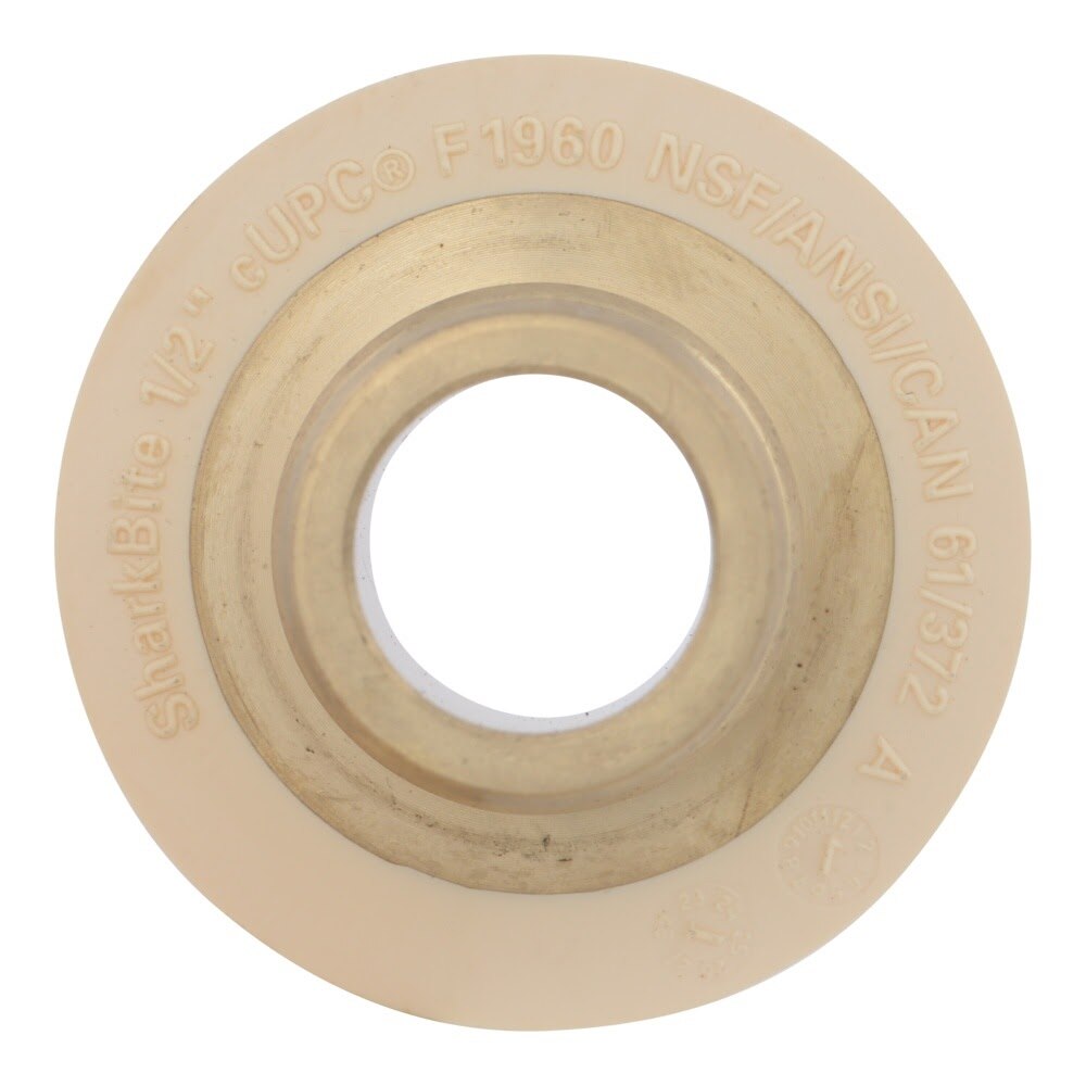 SharkBite UAB916LF 1/2 in. PEX-A Brass Expansion x 1/2 in. CPVC Adapter - 2