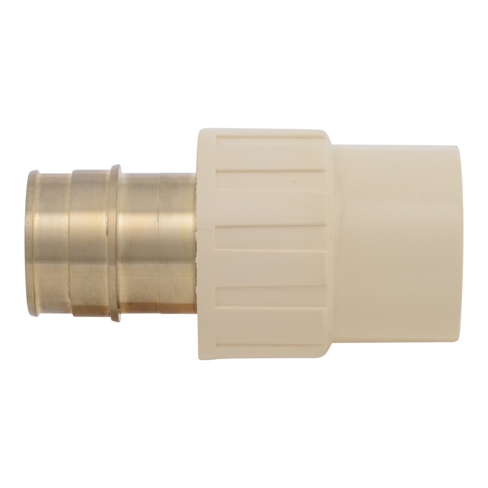 SharkBite UAB928LF 1 in. PEX-A Brass Expansion x 1 in. CPVC Adapter - 3