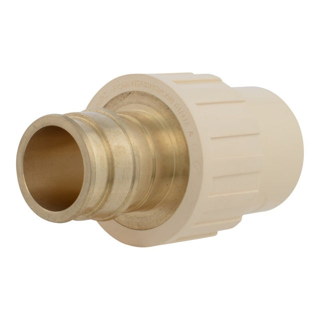 SharkBite UAB935LF 1-1/4 in. x 1-1/4 in. PEX-A x CPVC Brass Expansion Adapter