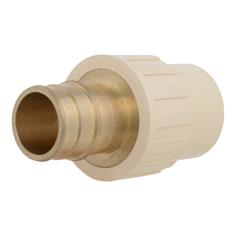 SharkBite UAB941LF 1-1/2 in PEX-A Brass Expansion x 1-1/2 in CPVC Adapter