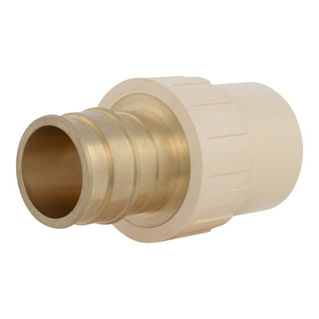 SharkBite UAB954LF 2 in PEX A Brass Expansion x 2 in CPVC Adapter for Potable Water