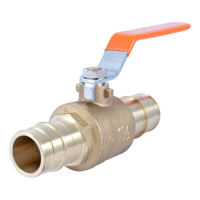 SharkBite UABBV41 1-1/2 in x 1-1/2 in Brass Expansion Ball Valve for PEX-A Pipe