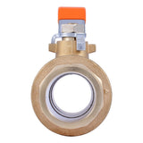 SharkBite UABBV54 2 in x 2 in PEX-A Brass Ball Valve with Lever Handle - 3