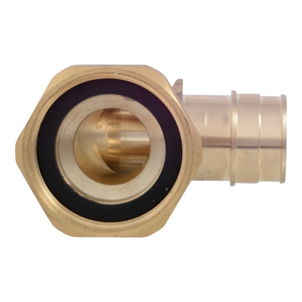 SharkBite UABWML28 1 in x 1-1/4 in NPSM Brass Expansion Elbow Water Meter Adapter - 2