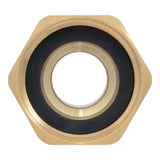 SharkBite UABWMS22 3/4 in. x 1 in. NPSM Brass Expansion Straight Water Meter Adapter - 2
