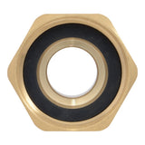 SharkBite UABWMS22 3/4 in. x 1 in. NPSM Brass Expansion Straight Water Meter Adapter - 2