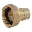 SharkBite UABWMS28 1 in x 1-1/4 in NPSM Brass Expansion Straight Water Meter Adapter