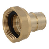 SharkBite UABWMS28 1 in x 1-1/4 in NPSM Brass Expansion Straight Water Meter Adapter