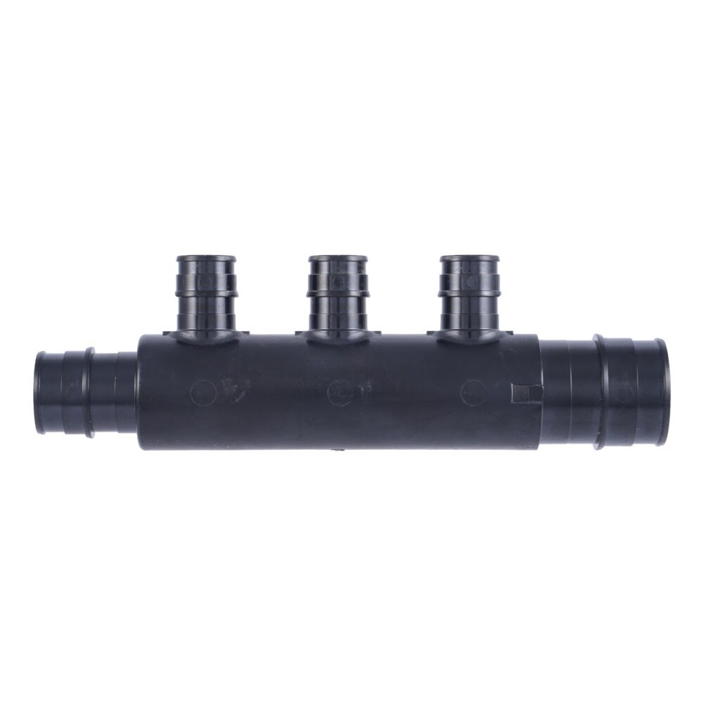 SharkBite UAMPT28223OW Poly Expansion Multi-port Tee 3/4 in. x 1 in. with 3 1/2 in. Outlets Open - 3