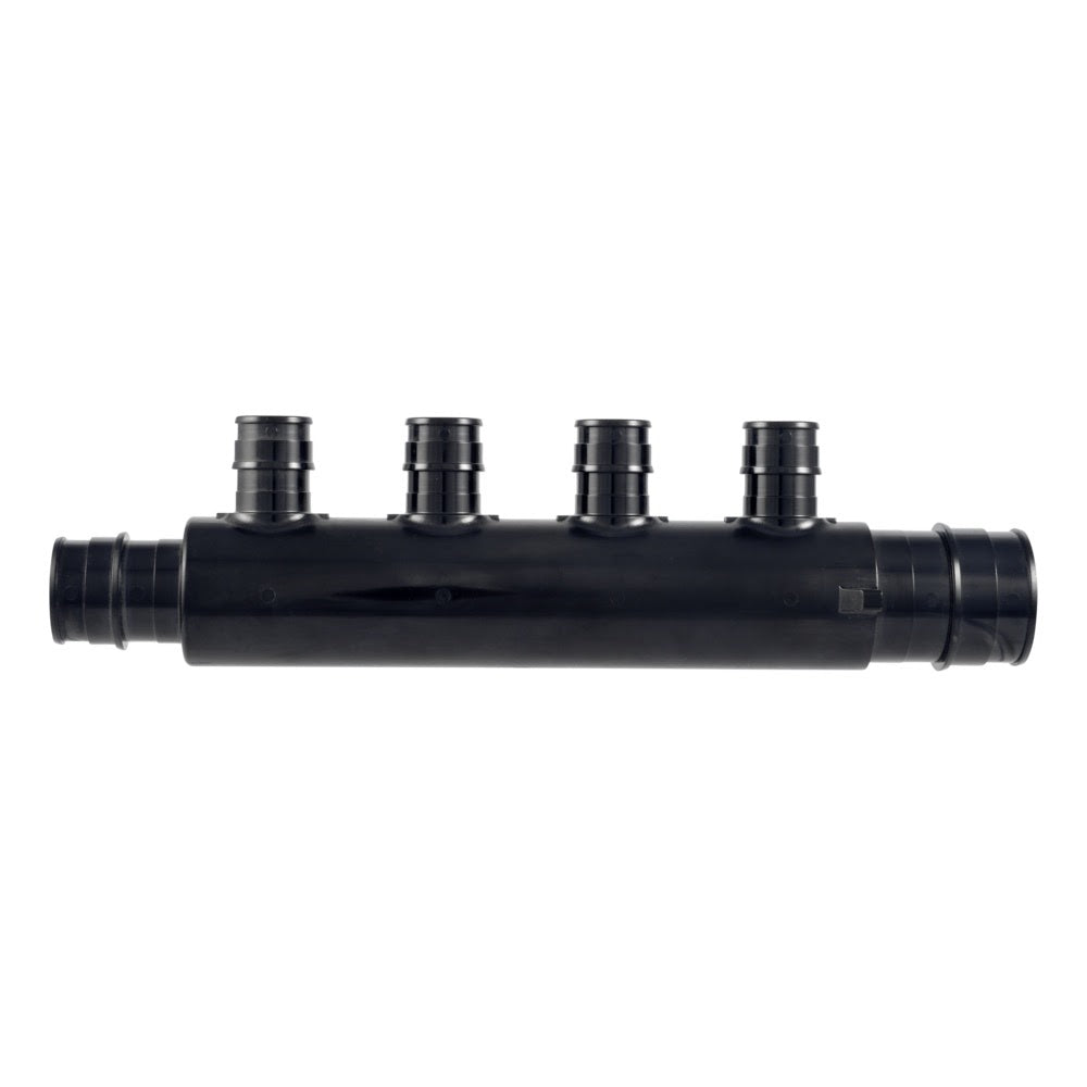 SharkBite UAMPT28224OW 1 in. x 3/4 in. Open Poly Expansion Multi-Port Tee with Four 1/2 in. Outlets - 3