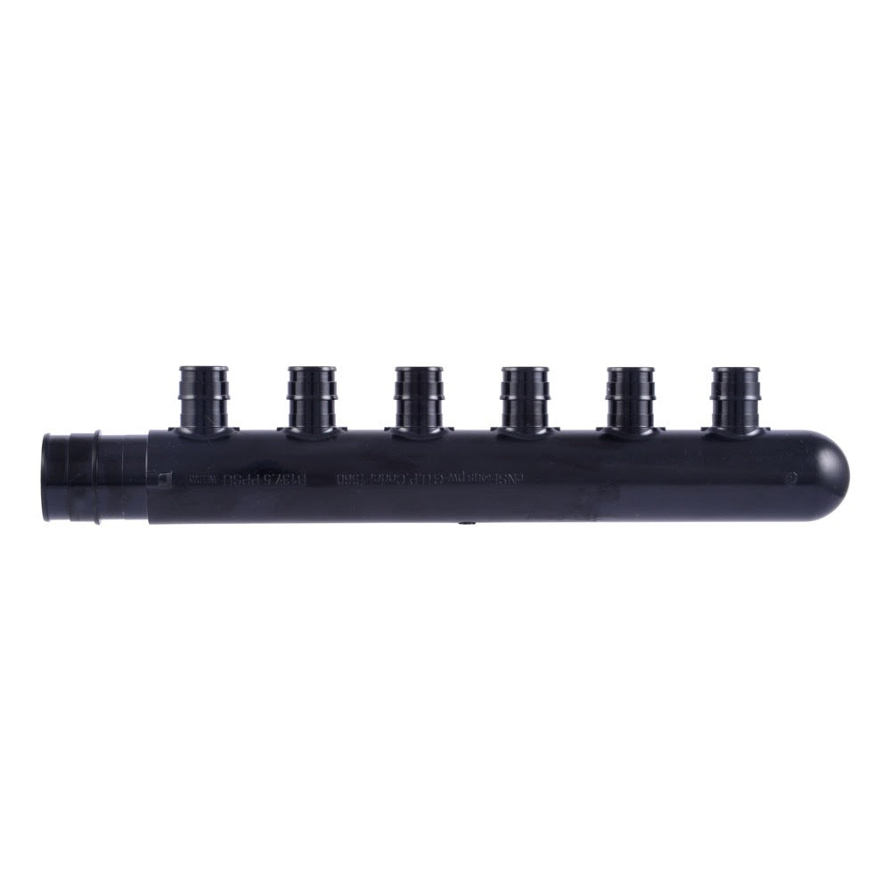SharkBite UAMPT286CW 1 in. x 6 Port 1/2 in. Closed Poly Expansion Multi Port Tee for PEX A - 3