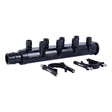 SharkBite UAMPT288SCW 1 in. PEX-A Poly Expansion Multi-Port Tee with 8 1/2 in. Outlets and Mounting Clips Closed