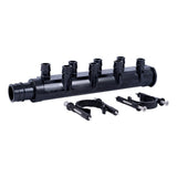 SharkBite UAMPT288SCW 1 in. PEX-A Poly Expansion Multi-Port Tee with 8 1/2 in. Outlets and Mounting Clips Closed
