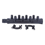 SharkBite UAMPT288SCW 1 in. PEX-A Poly Expansion Multi-Port Tee with 8 1/2 in. Outlets and Mounting Clips Closed - 3