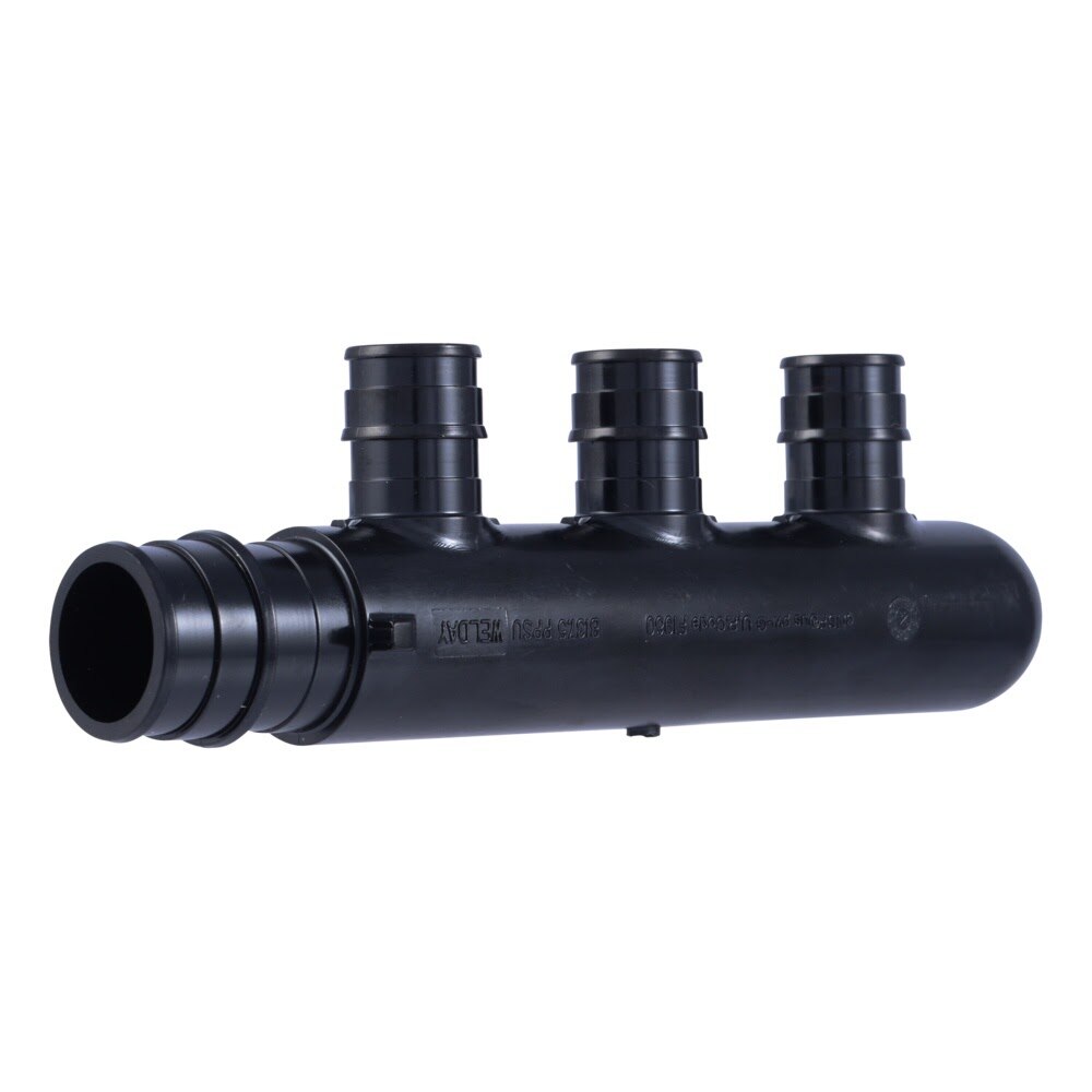 SharkBite UAMPT3CW 3/4 in. PEX-A Poly Expansion Multi-port Tee Closed with 3 1/2 in. Outlets