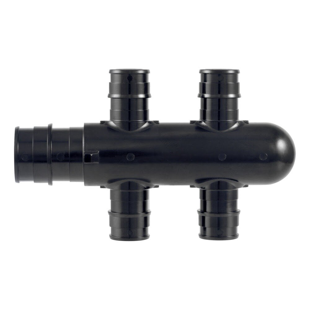 SharkBite UAMPT4CHW 3/4 in x Four 1/2 in PEX-A 4-Port Closed Opposing Multi-Port Tee - 3