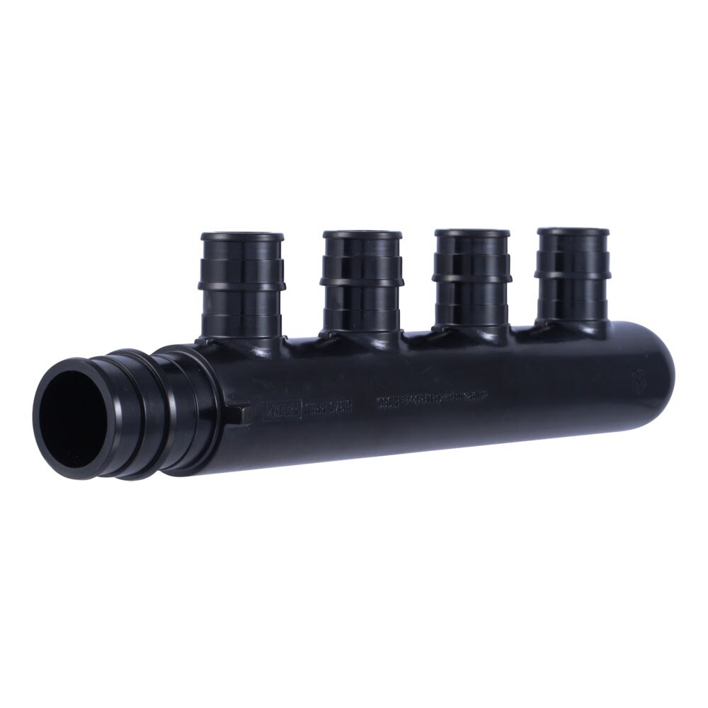 SharkBite UAMPT4CW 3/4 in. PEX A Poly Expansion Multi Port Tee with Four 1/2 in. Outlets Closed End