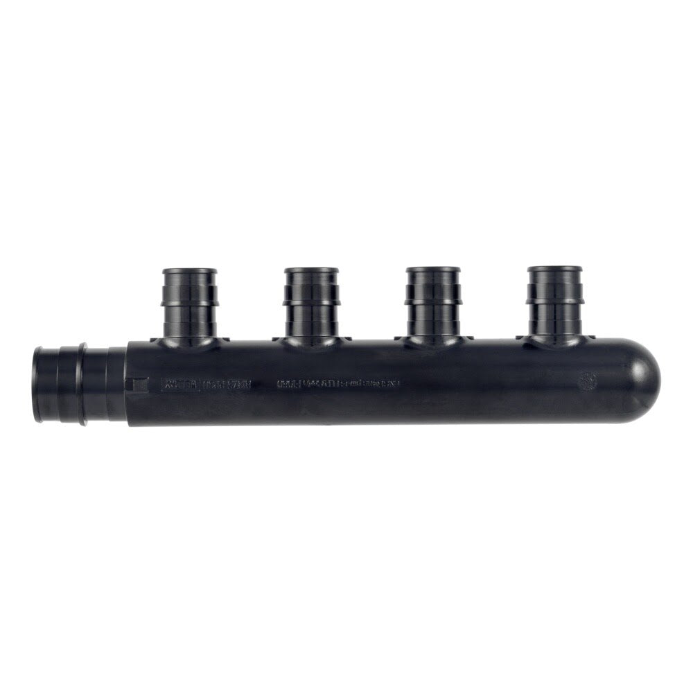SharkBite UAMPT4CW 3/4 in. PEX A Poly Expansion Multi Port Tee with Four 1/2 in. Outlets Closed End - 3