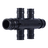 SharkBite UAMPT4OHW 3/4 in. PEX-A Multi-Port Tee with Four 1/2 in. Open Opposing Outlets