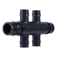 SharkBite UAMPT4OHW 3/4 in. PEX-A Multi-Port Tee with Four 1/2 in. Open Opposing Outlets