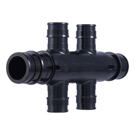 SharkBite UAMPT4OHW 3/4 in. PEX-A Multi-Port Tee with Four 1/2 in. Open Opposing Outlets