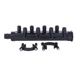 SharkBite UAMPT8SCW 3/4 in. x 1/2 in. 8 Port Expansion Multi-port Tee with Mounting Clips Closed - 3