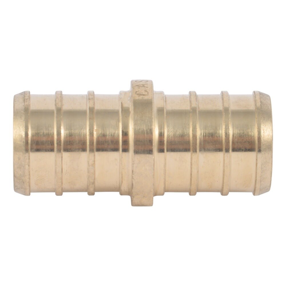 SharkBite UC012LF 5/8 in. x 5/8 in. Brass Barb Coupling for PEX and PE-RT Pipe - 2