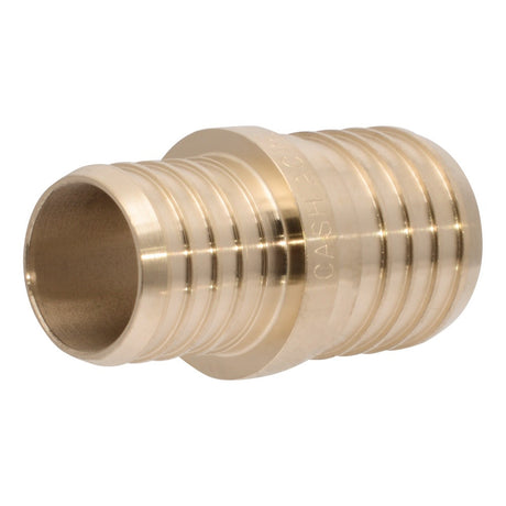 SharkBite UC013522 1-1/4 in. x 3/4 in. Brass Barb Reducing Coupling for PEX and PE-RT Pipe