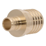 SharkBite UC013528 1-1/4 in. x 1 in. Brass Barb Reducing Coupling for PEX and PE-RT Pipe